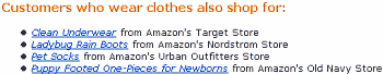 Customers who wear clothes also shop for: clean underwear, ladybug rain boots, pet socks, puppy-footed one-pieces for newborns