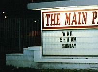 Church sign: WAR 9-11 Sunday