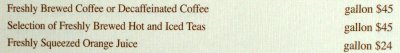 Coffee by the gallon... for room service?