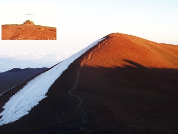 Mauna Kea summit and prayer altar