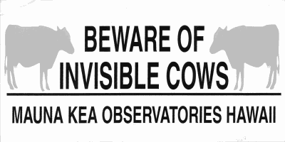 Beware of Invisible Cows