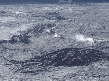 Halemaumau crater floor and vents