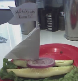 Pickle-and-onion Catamaran