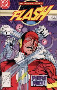 Flash v.2 #8: Flash's head, being beaten up by half a dozen whirling fists.