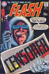 Flash v.1 #193: Captain Cold holds up a photo labeled 'Censored' and says, They wouldn't let me show you what I did to the Flash.  Do you dare read this issue and find out for yourself!?