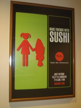 Poster: Make friends with sushi