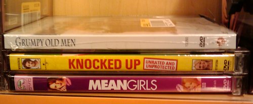 DVD stack: Grumpy Old Men Knocked Up Mean Girls