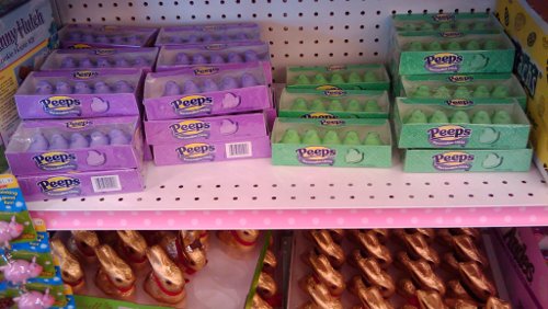 Purple and Green Peeps