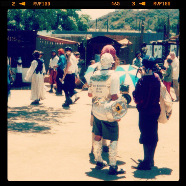 The same photo, cropped square, colors faded and wrapped with a border that looks like the border of a strip of film.