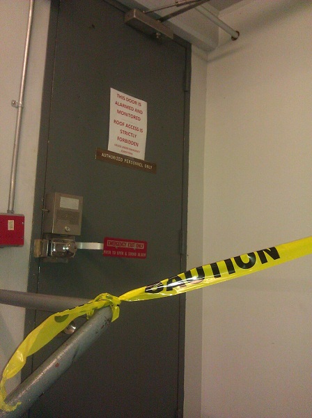 Door: No Rooftop Access