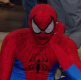 Spider-Man answers his cell phone