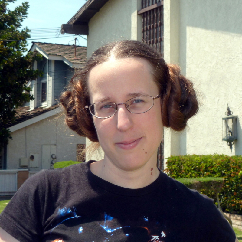Katie with Princess Leia Hair (A New Hope)