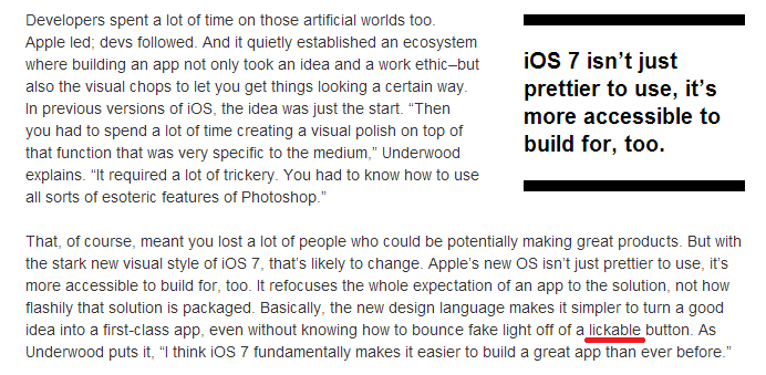 Create a lickable button...
