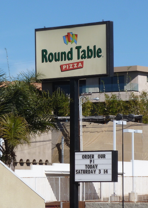 Round Table Pizza: Order our Pi today. Saturday 3 14