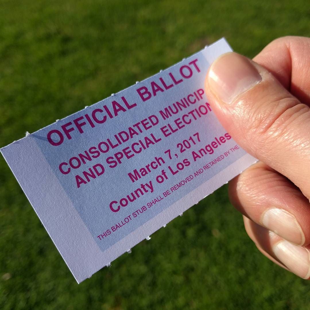 Ballot Stub - March 2017