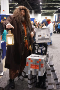 Hagrid and a Minecraft Spider Jocket