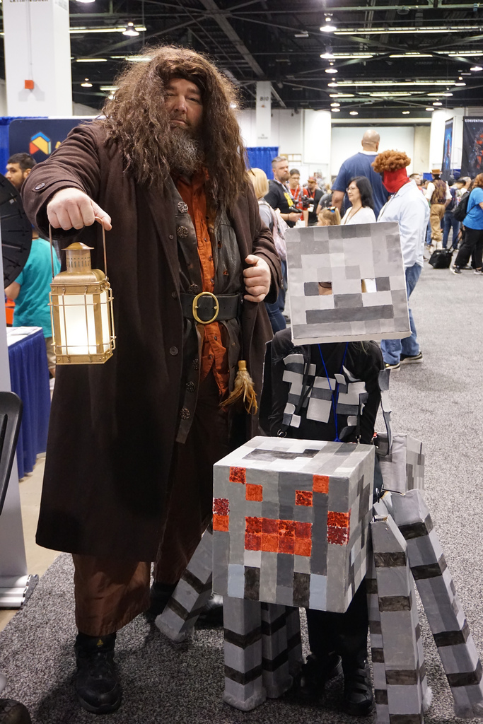 Hagrid and a Minecraft Spider Jocket